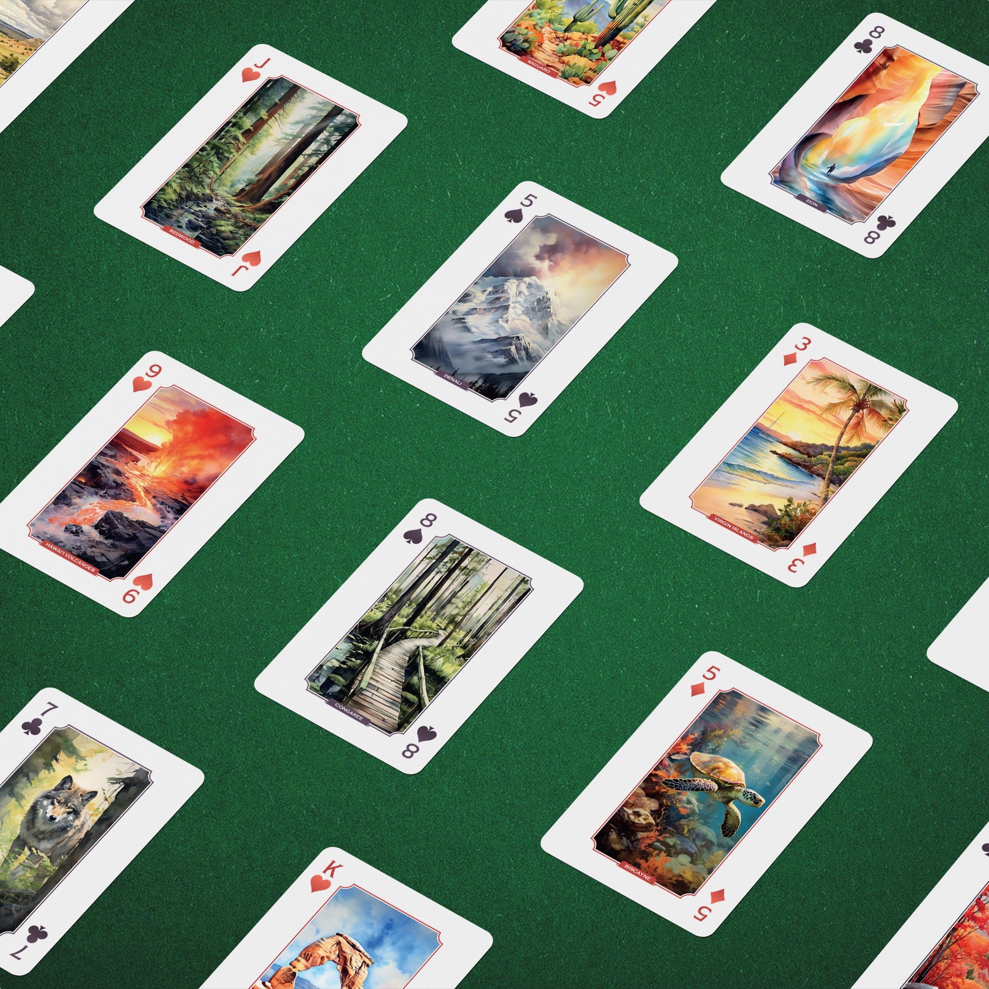 Person playing a board game, holding cards and smiling.
