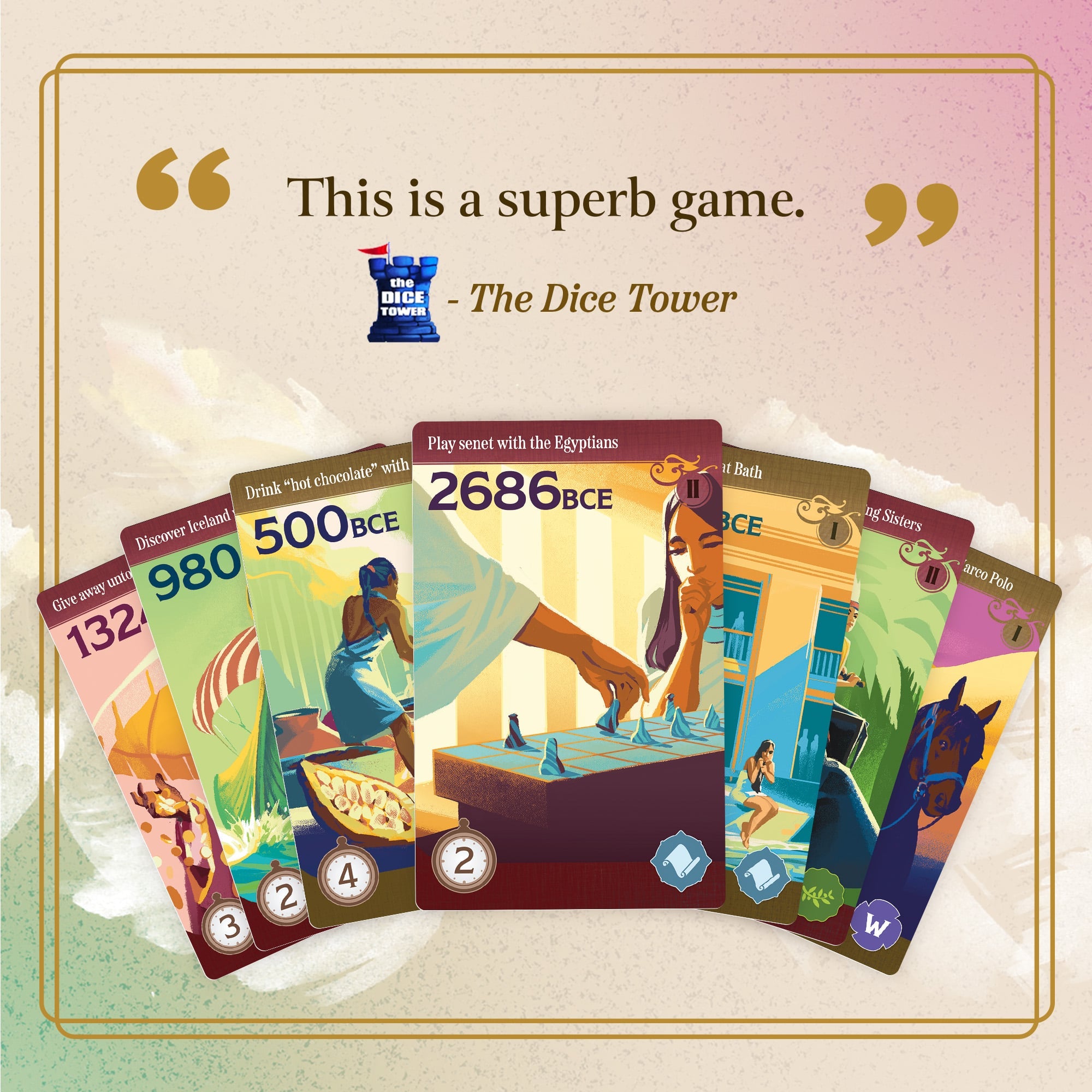 Board game 'Trekking the National Parks' with map, game pieces, cards, and a bag of tokens.