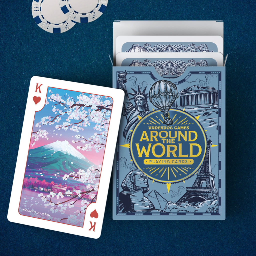 Around The World Themed Playing Cards - 52 Pieces of Stunning Custom Art